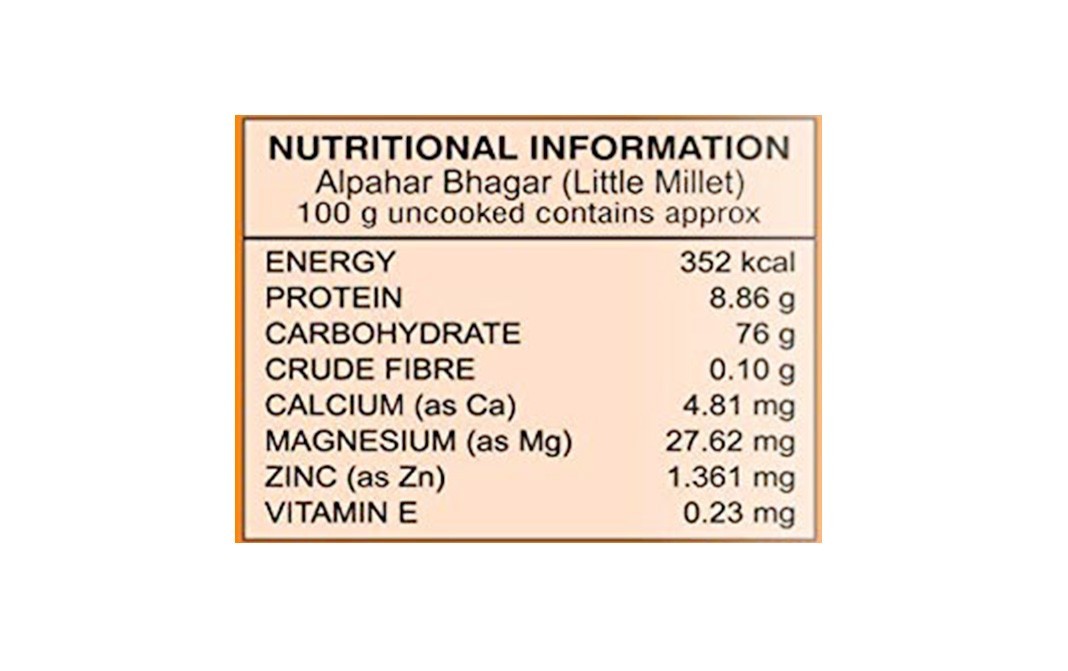 Alpahar Little Millet    Pack  500 grams